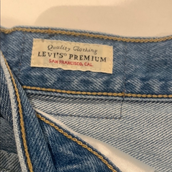 Women's Blue Denim Shorts - Picture 5 of 8